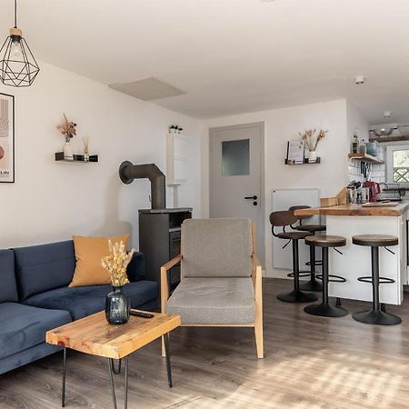 Am Grimnitzsee Gemutliches Tiny House Bungalow Mit Sauna Und Kamin Joachimsthal Eksteriør billede