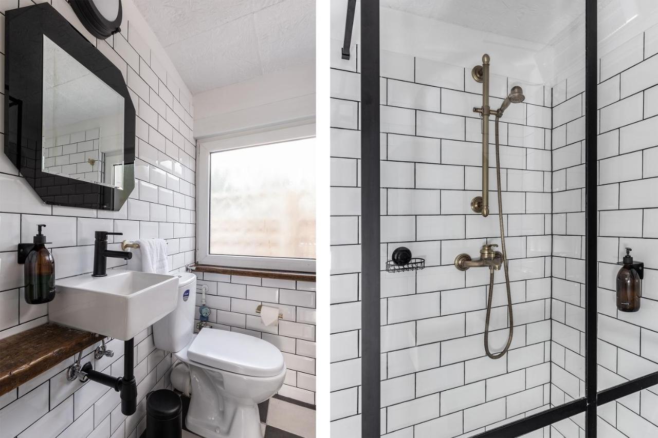 Am Grimnitzsee Gemutliches Tiny House Bungalow Mit Sauna Und Kamin Joachimsthal Eksteriør billede