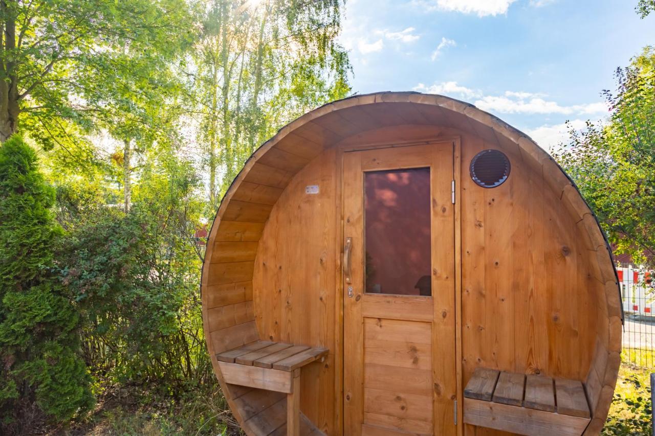 Am Grimnitzsee Gemutliches Tiny House Bungalow Mit Sauna Und Kamin Joachimsthal Eksteriør billede